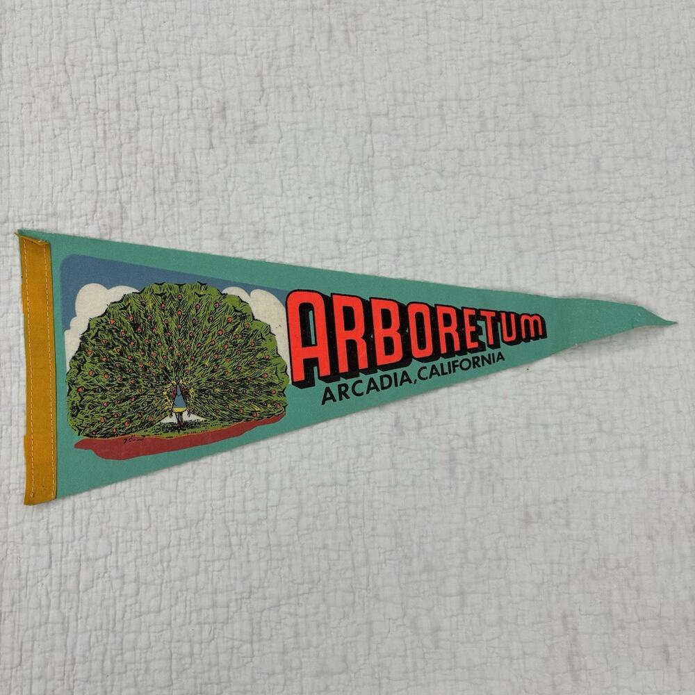 Vintage Arboretum Arcadia California Pennant 18”